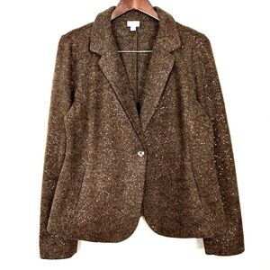 J. Jill Brown Sequin Blazer